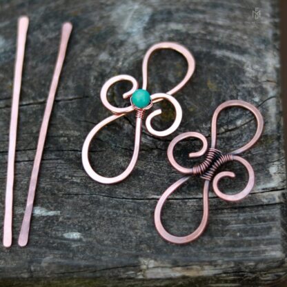 Barrette à cheveux infini celtique en cuivre – Image 5