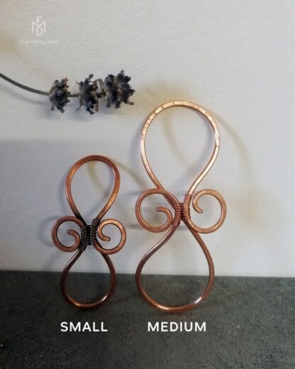 Barrette à cheveux infini celtique en cuivre – Image 9