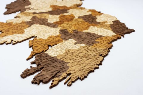 Carte de l'Irlande en bois – Image 6