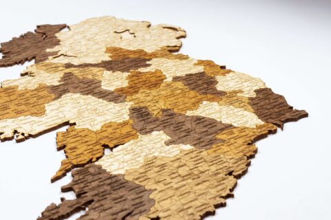 Carte de l'Irlande en bois – Image 7