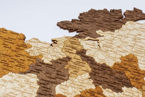 Carte de l'Irlande en bois – Image 4