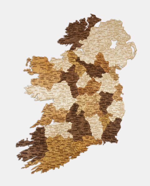 Carte de l'Irlande en bois – Image 3