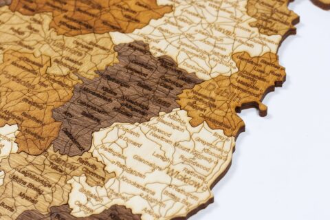 Carte de l'Irlande en bois – Image 5