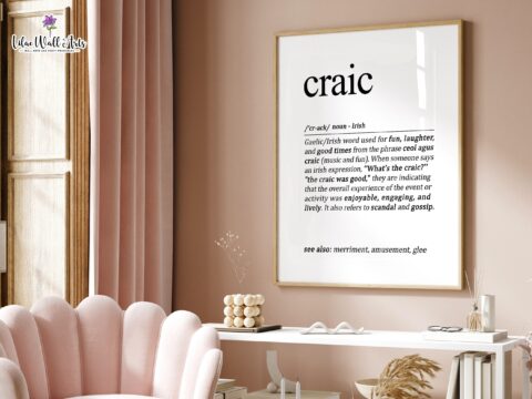 Définition Craic Irlandais - Affiche imprimable – Image 5
