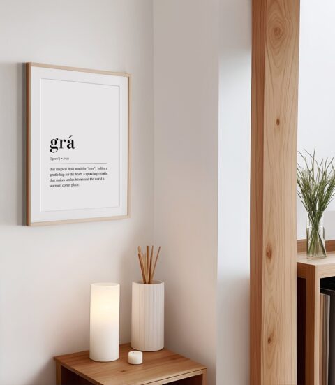 Définition Grá irlandais - Affiche imprimable – Image 3