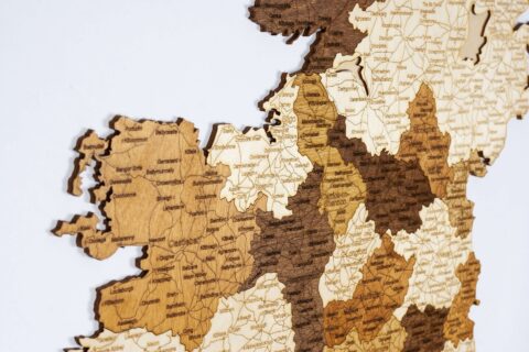 Carte de l'Irlande en bois – Image 8