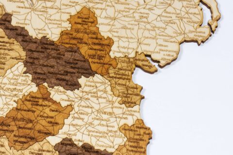 Carte de l'Irlande en bois – Image 10